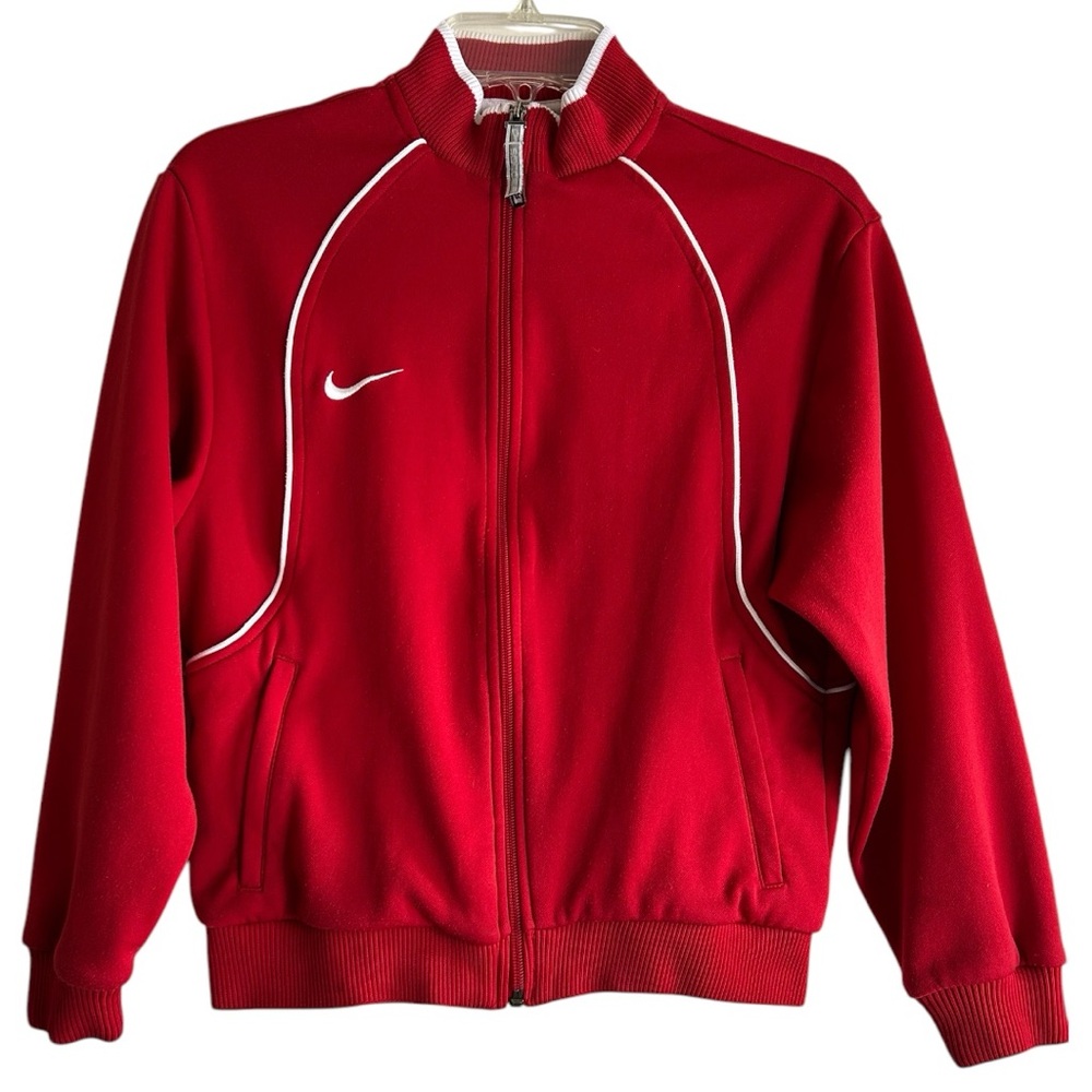 VTG ‘03 Nike Red Soccer Team Jacket Girls Sz 10-12